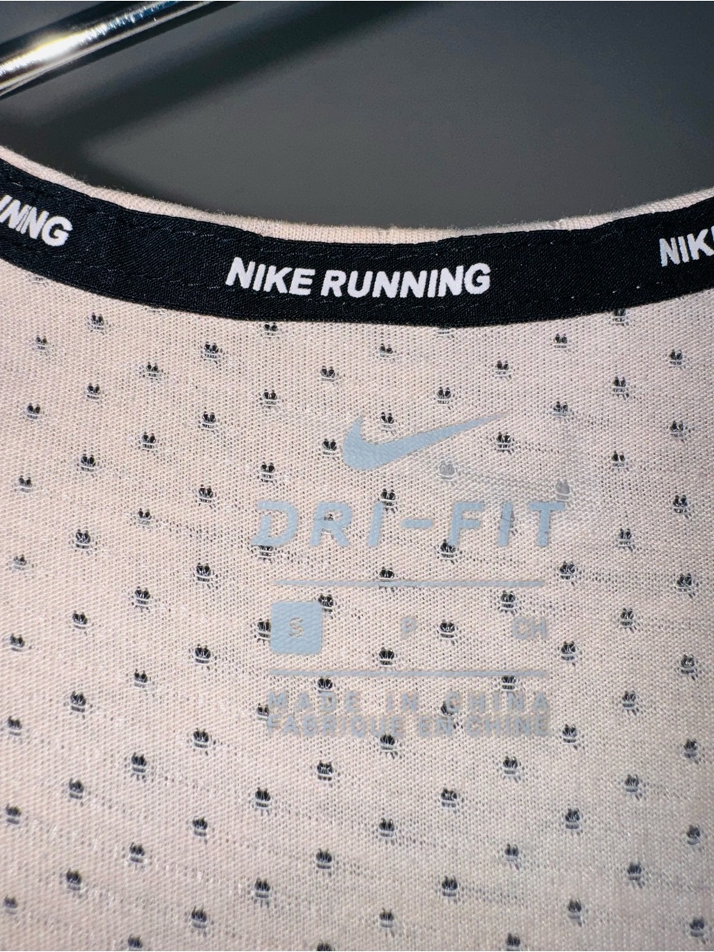 Nike Light Pink Women's Athletic Tank with White Swoosh - Picture 3 of 3